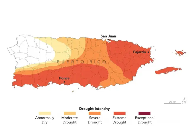 Puerto-Rikoda qurg'oqchilik kuchaymoqda